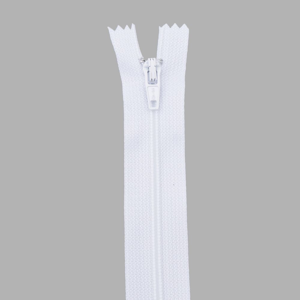 Молния спираль (витая) Т3 (3 мм) 1 зам., н/раз., 20 см, автомат, бел, 30091, 10 шт