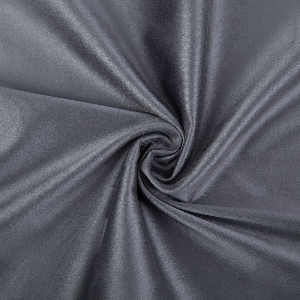 Замша искусственная отрез 35х50 см, 175±5 г/м², 17-1502 charcoal (серый), Peppy Woven Suede