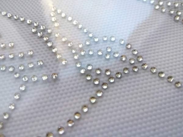 Термоаппликация из страз Колибри 8х7см цв.кристалл, 5 шт