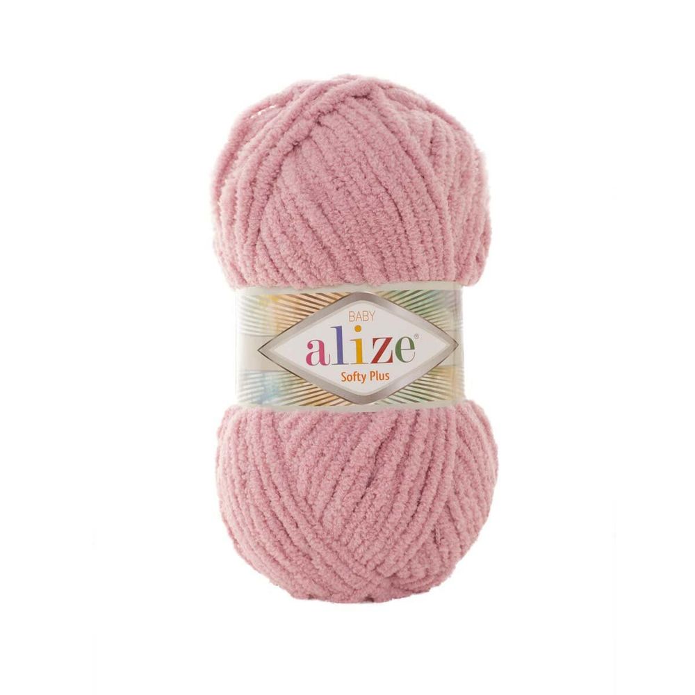 Пряжа Alize (Ализе) Softy Plus / уп.5 мот. по 100 г, 120м, 295 розовый A