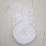 Кружево вязаное (тесьма) хлопковое 60 мм / 25 метров, рис.60.01.178 (белый) С3749Г17