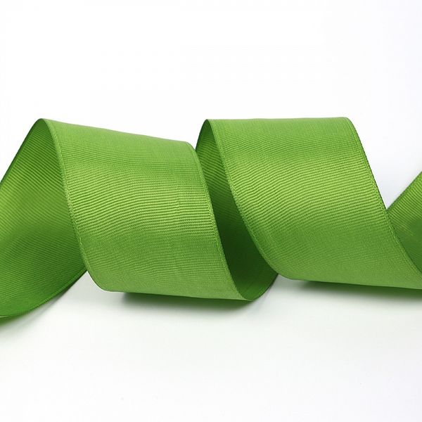 Лента репсовая (в рубчик) 50.0 мм, 548 (146) зеленый киви, уп. 27,4м