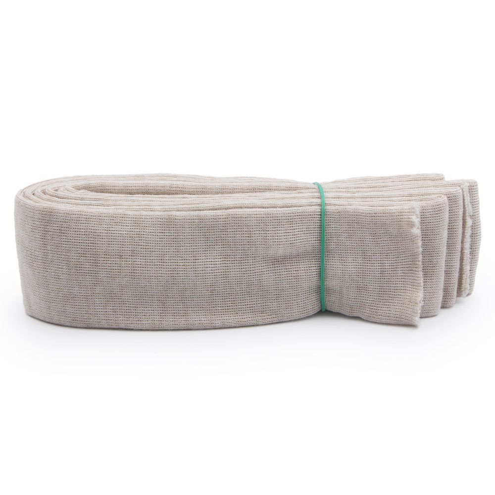 Манжеты трикотажные рукава 7.0 см / 3 метра, полушерсть тонкие 14кл. 1х1, 848 жемчужный