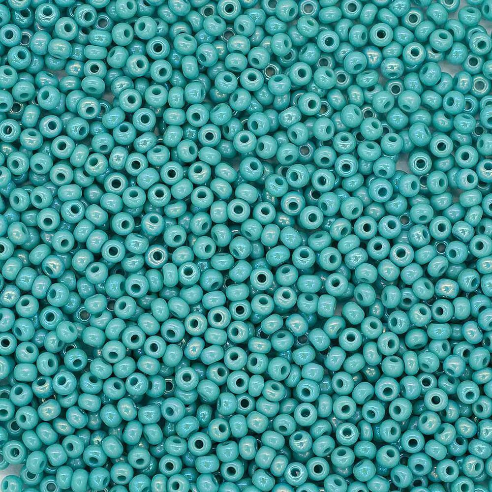 Бисер Preciosa 10/0 (2.3 мм), 100 г (5х20 г), непрозрачный с радужным покрытием, цв. 64130