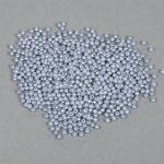 Бусины пластик (перламутр) ⌀4 мм, цв.A26 голубой, уп.50г (1500 шт), Magic4Hobby