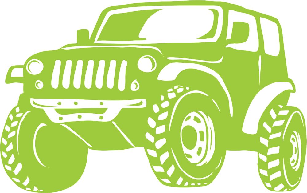 Термоаппликация Термотрансфер M №04, 1 шт, M-418 Джип 6х9.5 см, Gamma