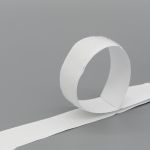 Лента контактная липучка (велкро) клеевая 20 мм / 25 метров, 25 г/м, 5001 белый, ПАРА (крючок+петля), качество "B"