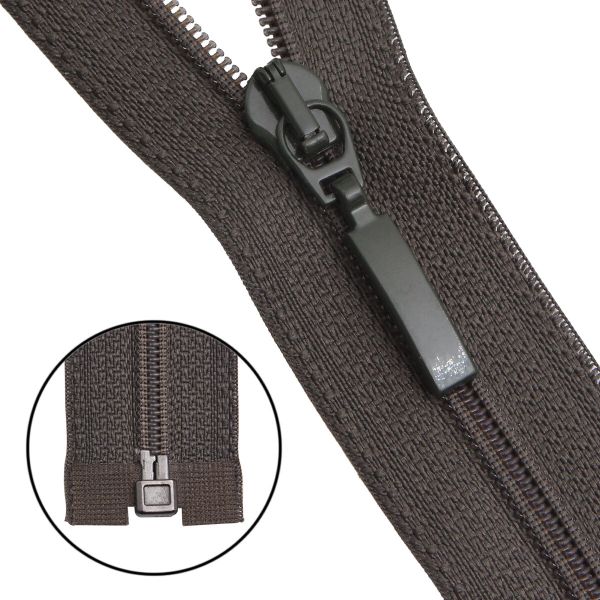 Молния спираль (витая) Arta Т5 (5 мм) 1 зам., разъем., 80 см, цв. 078 хаки, уп.5 шт