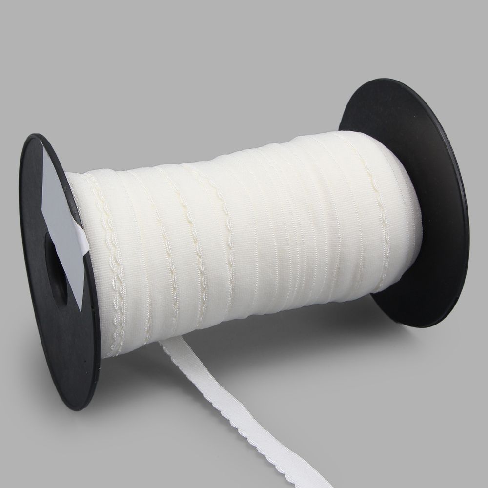 Резинка бельевая (отделочная) становая 12.0 мм / 50 метров, молочный, (МЛ175.012/1)