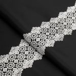 Кружево гипюр (плетёное) 55 мм / 13.7 метров, белый, 3AR1306