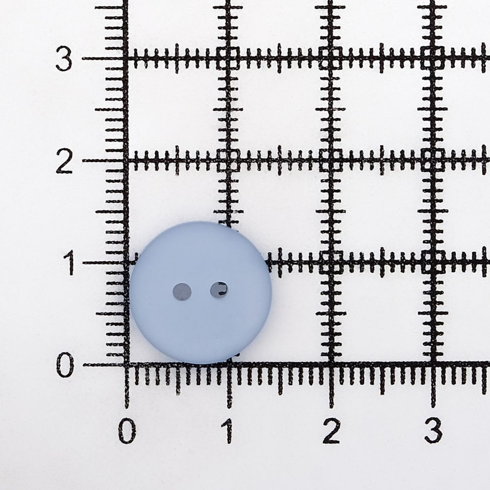 Пуговицы на 2 прокола 22L (14мм), пластик (col.40 светло-голубой), CR-K18M, 144 шт