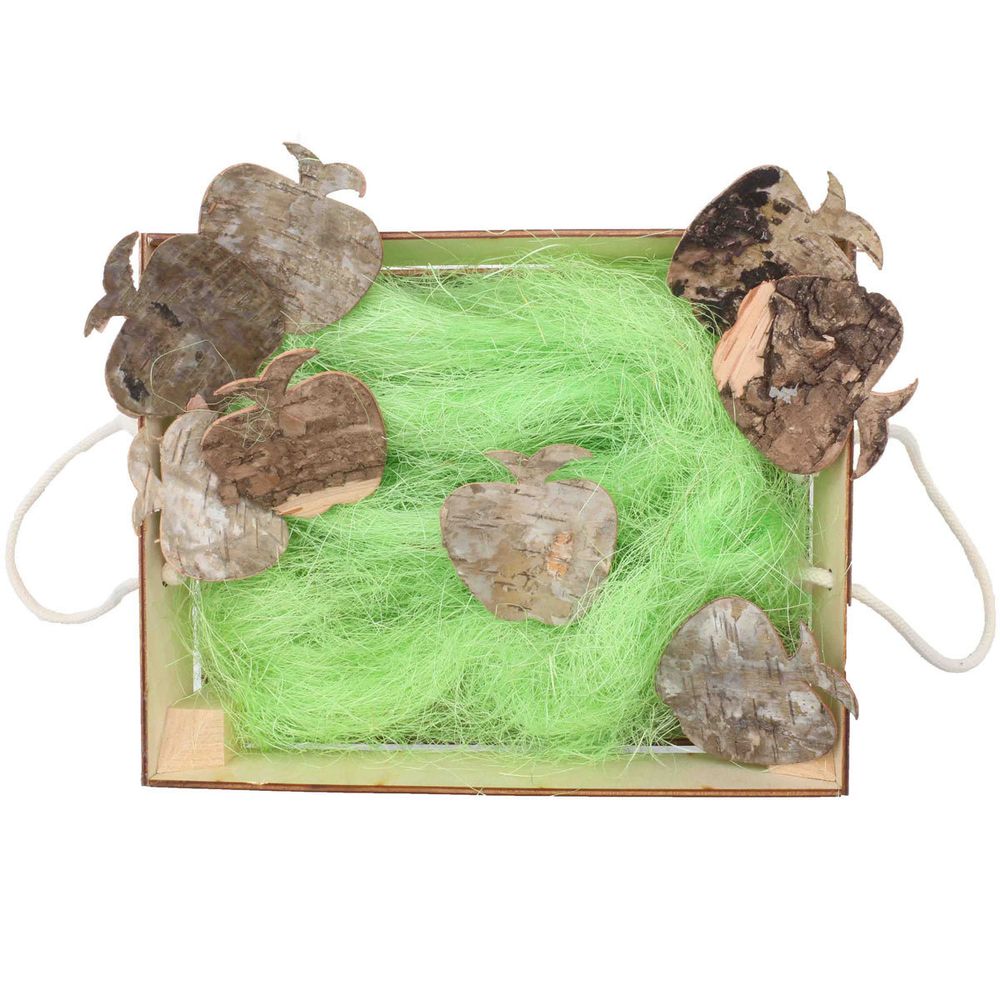 Деревянный ящик для оформления подарка с наполнением №2,20х25 см