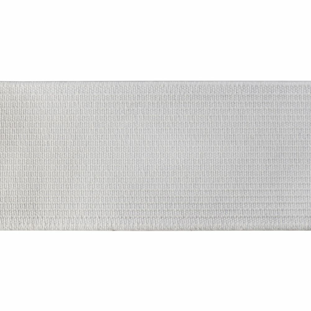Резинка башмачная 35 мм / 25 метров, вязаная, белый