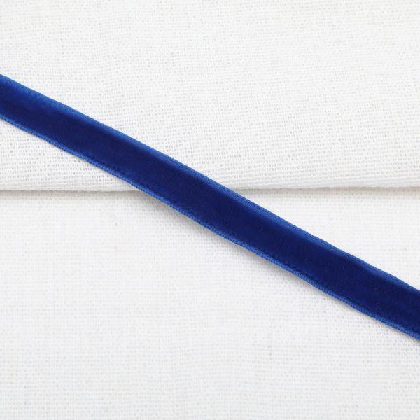 Лента бархатная (тесьма) 10.0 мм / 10±0.5 метров, рис. 8508, цв.14 василек