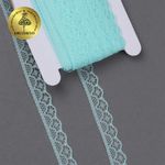 Кружево отделочное в стиле "трикотаж" 12 мм диз. 276, цв.08 мята, уп. 27,4 м