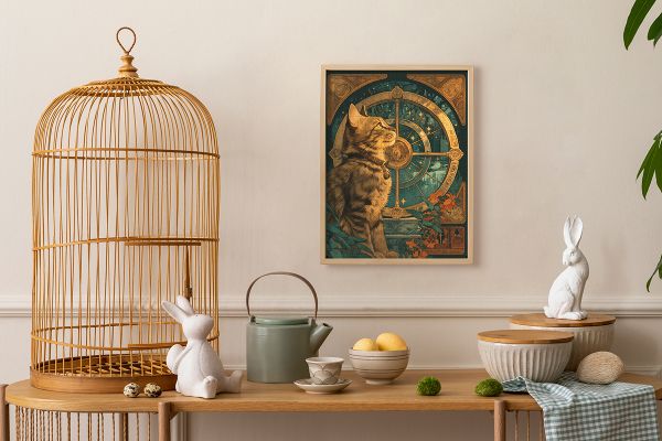 Пазл деревянный 500 элементов, PZLD-008 Кот Фортуны, Фрея