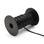 Резинка бельевая (бретелечная) с силиконом 8.0 мм / 50 метров, черный