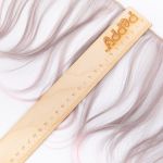 Трессы для кукол 15 см, 100 см, 22 г, 39 серый, розовый, HobbyBe HAR-15