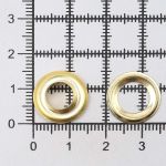 Люверсы металл ⌀_7.3 мм (внутр.), №5, сталь, золото, 100 шт, New Star