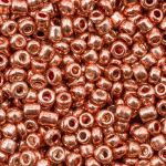 Бисер Astra&Craft 11/0 (2.1 мм), 200 г (10х20 г), цв. 1108-О оранжевое золото/металлик