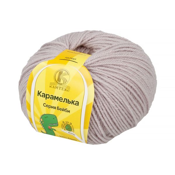 Пряжа Камтекс Карамелька / уп.10 мот. по 50 г, 175 м, цв.008 серебристый