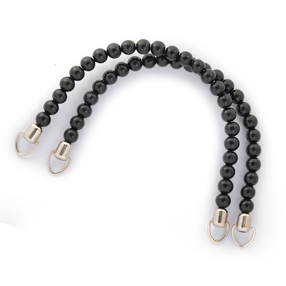 Ручка для сумки из бусин 27362 34х1,5 см цв. черный уп. 2 шт