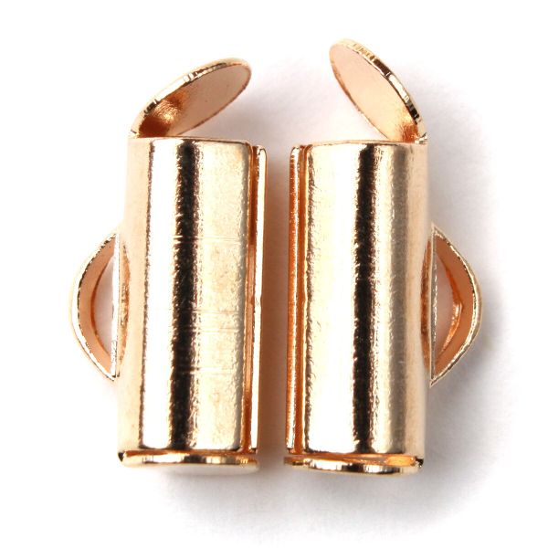 Концевик для бисерного полотна, 10 мм, 6 штук, Astra&Craft (золото) 4AR2033