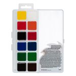 Краска акварель Лео ШколаСад без кисти 12 цв, Лео LW-0112