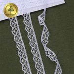 Кружево отделочное в стиле "трикотаж" 12 мм 150-2 цв.211 желтый, уп.27,4м