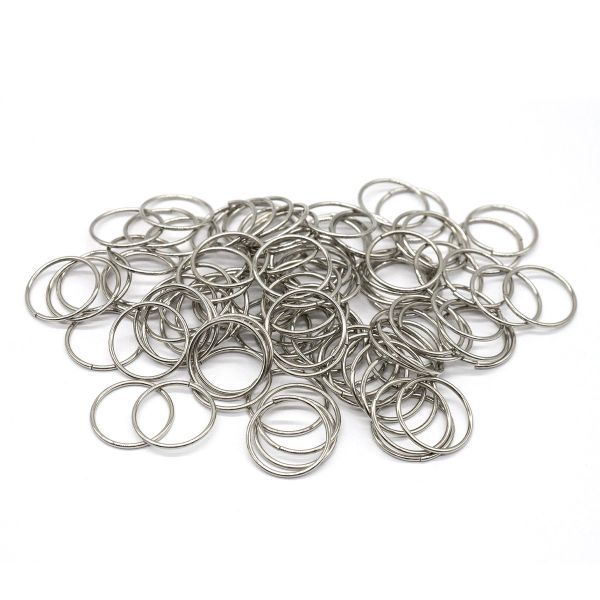 Кольцо разъемное металл in ⌀20 мм (23 мм внешн.), цв.никель, 100 шт