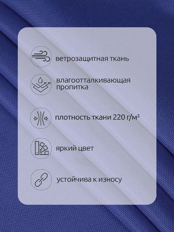 Оксфорд 600D PU1000 220 г/м², 150 см / 5 метров, ОКС.TBY600D.S027.5, S027 василек