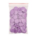 Пуговицы на ножке 28L (18мм), пластик (Purple (фиолетовый)), NE68, 48 шт