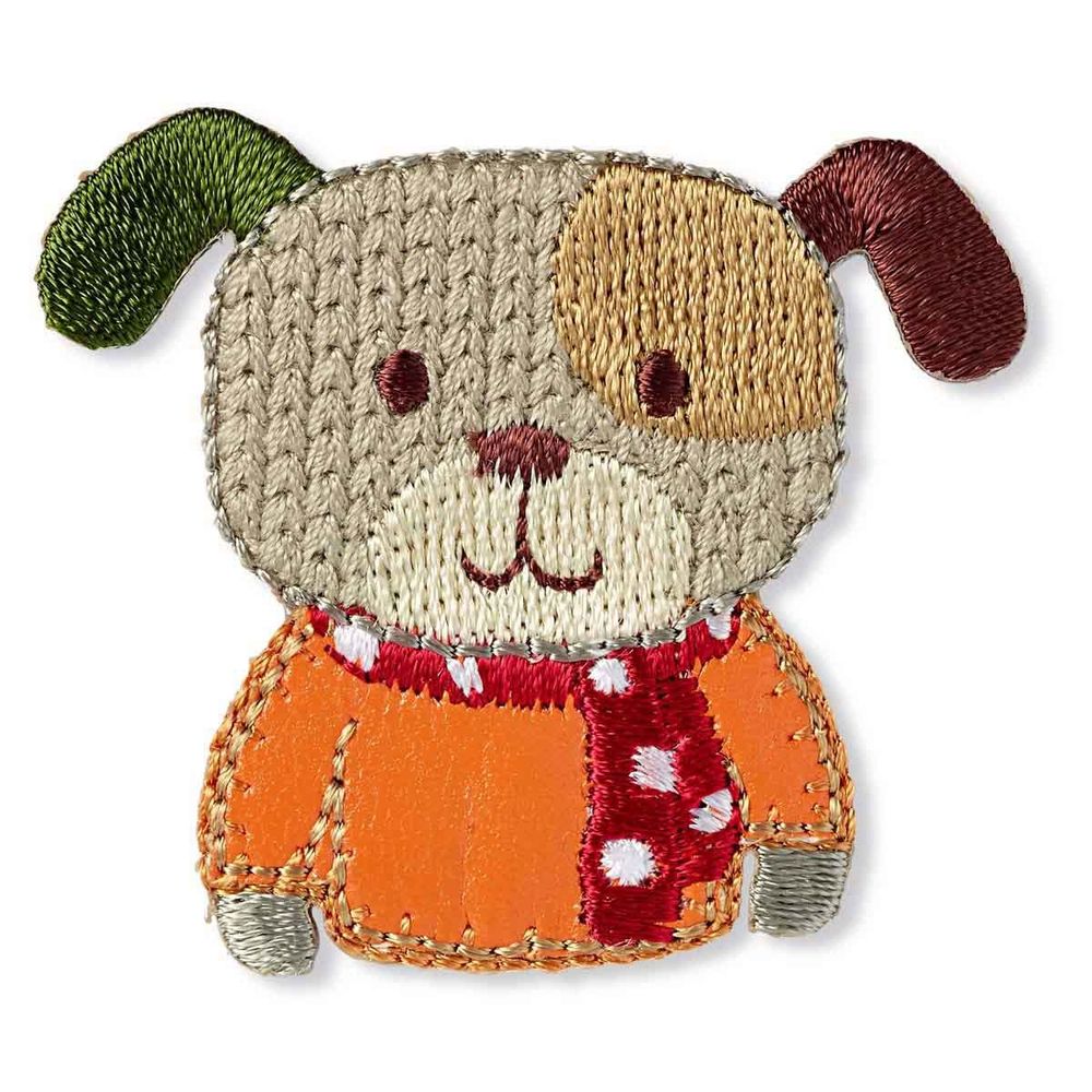 Термоаппликация "Собака", коричневый/оранжевый, Prym