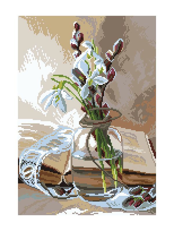 Набор для вышивания нитками Матренин Посад, Весеннее настроение 28х37 см