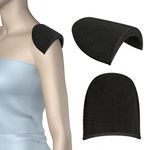 Плечевые накладки (подплечники) втачные твердые 120х165х16 мм, Т16 черный, 100 пар